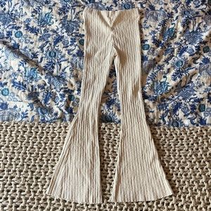 Urban Outfitters flared cream lounge pants
